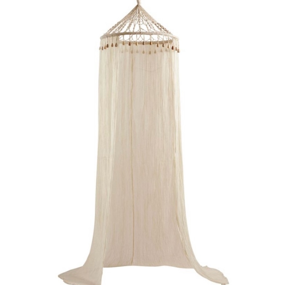 Cost Plus World Market Cream Curtain Accent